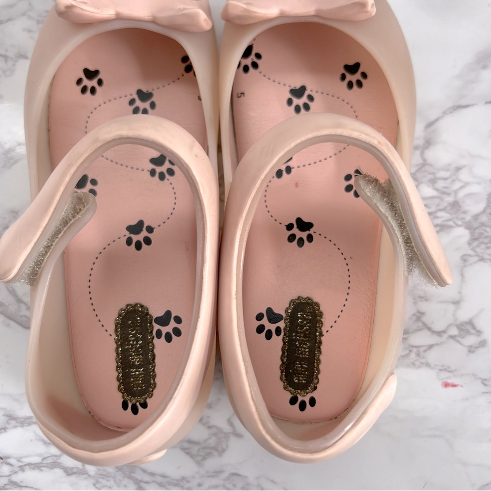 Mini Melissa Pink Kitty Cat Jelly Shoes. Size 10 - Picture 9 of 16